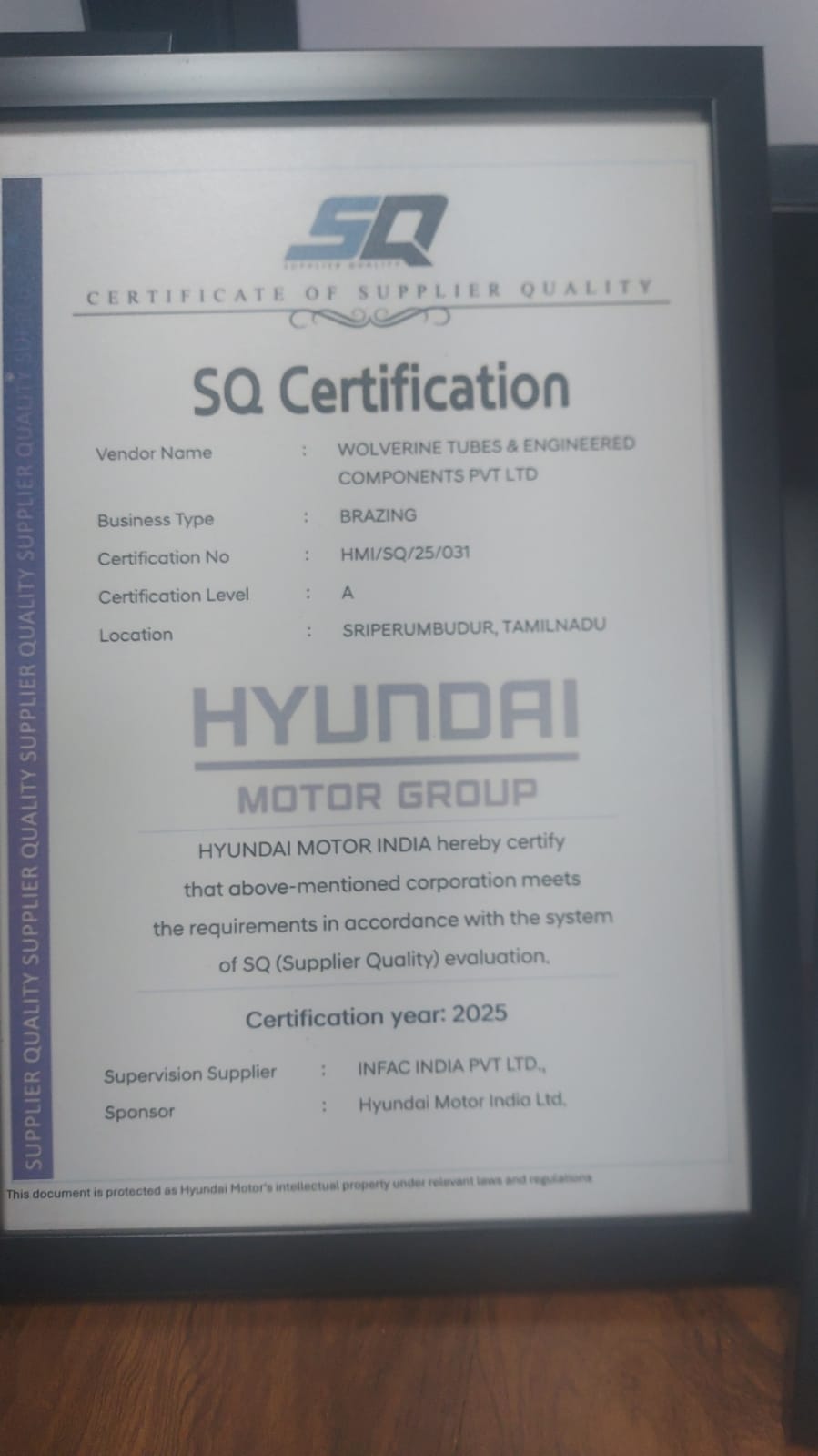 ISO 9001 Certificate